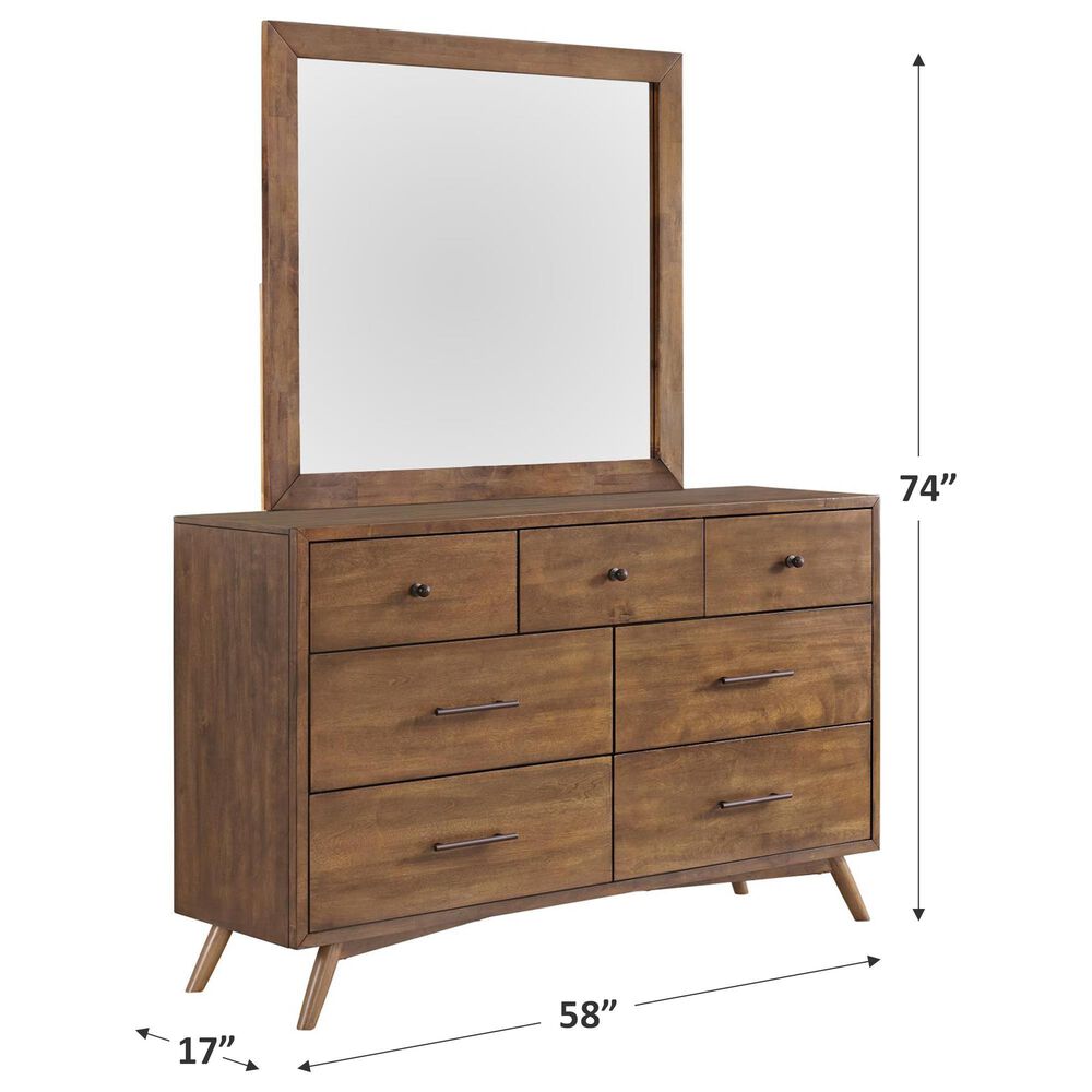 Martin Svensson Home 7-Drawer Dresser and Mirror in Cinnamon, , large