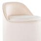 Lumisource Marla Vanity Stool with Cream Upholstered in Gold, , large