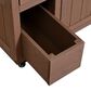 HOMLUX 41.9" Outdoor Extendable Kitchen Island in Brown, , large