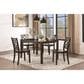 New Heritage Design Trellis 5 Piece Dining Set in Brwon, , large