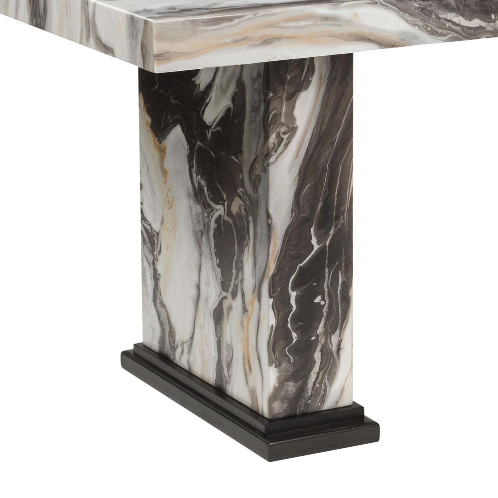 Ashley Jeshina 7-Piece Rectangular Dining Set in White, Dark Brown, Beige, , large