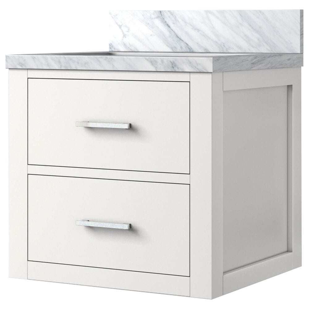 Lexora Home Castor 20" Single Bathroom Vanity in White with White Acrylic Top and Rectangular Sink, , large