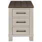 Ashley Darborn 3-Piece Occasional Table Set in Light Gray and Brown Cherry, , large