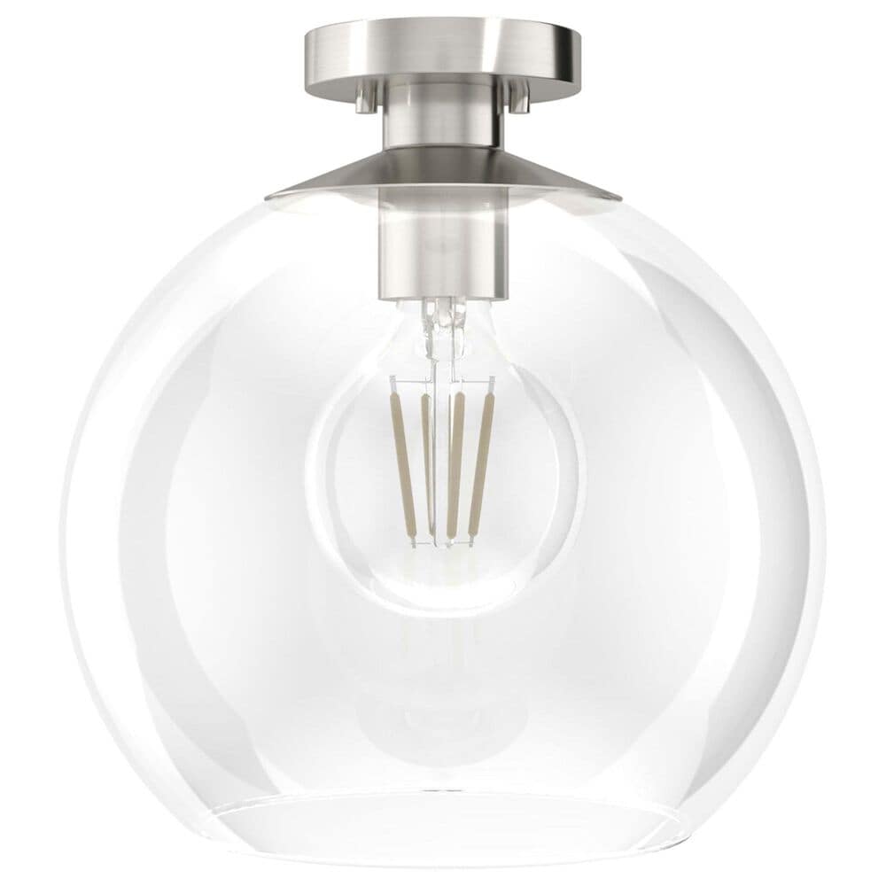 Hunter Xidane 1-Light Large Pendant in Brushed Nickel, , large