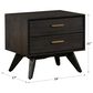Blue River Loft 2-Drawer Nightstand in Brushed Brown-Grey, , large