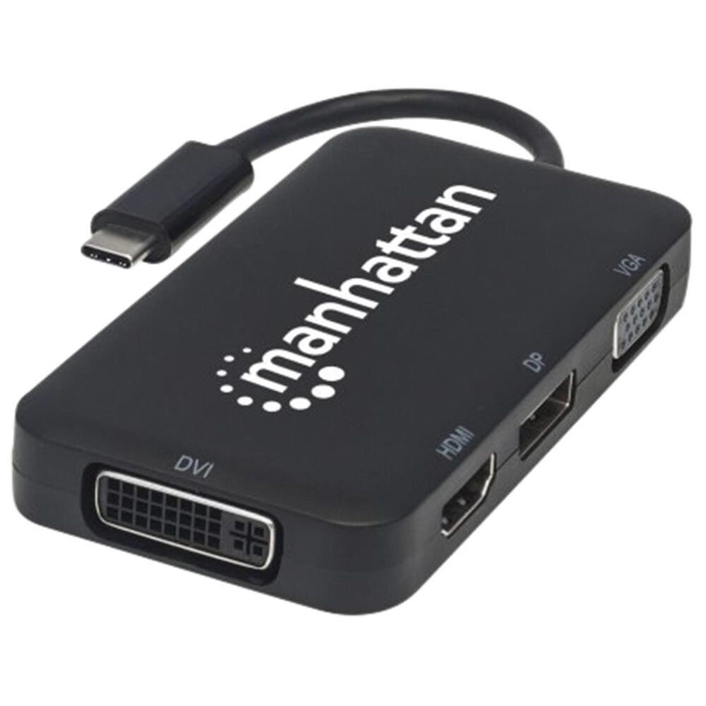 Manhattan USB-C 4-in-1 Audio/Video Converter, , large