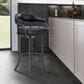 Blue River Edy Swivel 26" Counter Stool with Black Cushion in Mineral, , large