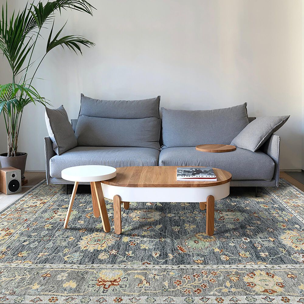 Amer Rugs Jaigarh 9&#39; x 12&#39; Denim and Slate Area Rug, , large