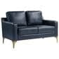 Lifestyle Solutions Fletcher Stationary Loveseat in Navy, , large
