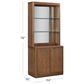 Riva Ridge Caden 3-Piece Executive Desk with Bookcase and File Cabinet Set in Spiced Caramel, , large