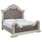 Millenium Bruchandi 4-Piece King Panel Bedroom Set in Antique White, , large