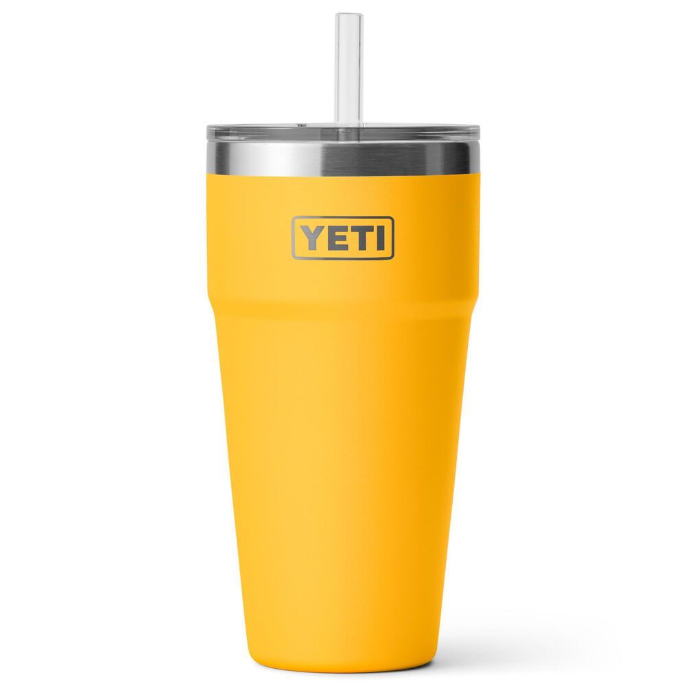 YETI Rambler 26 Oz Stackable Cup with Straw Lid in Alpine Yellow , , large