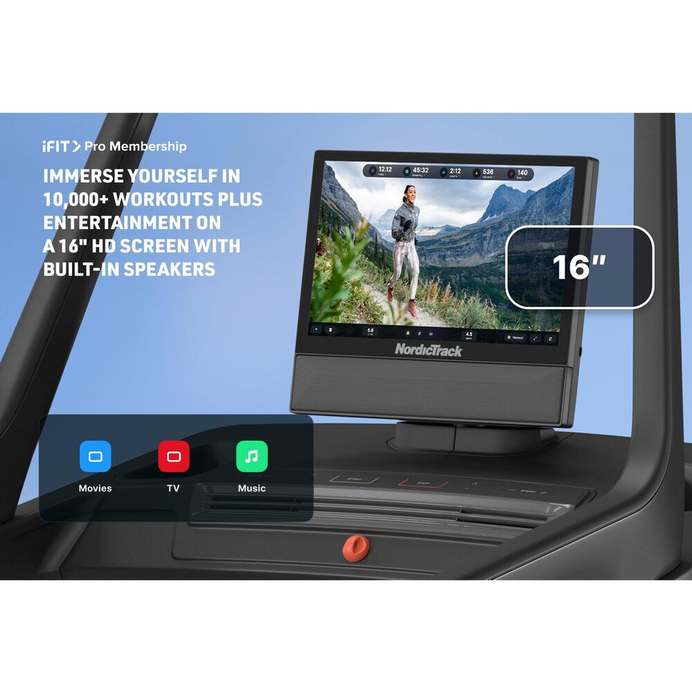 NordicTrack X16 Treadmill in Black, , large