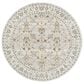 Surya Dresden Taupe, Off-White, Dusty Sage, Light Gray, Deep Teal, Olive and Mustard 5"3" Round Area Rug, , large