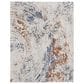 Feizy Rugs Gilmore 10" x 14" Ivory and Rust Area Rug, , large