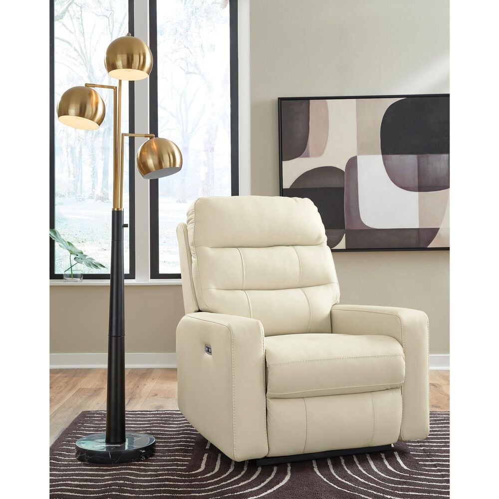 Kelsey Nosal Pennacle Pier Power Recliner with Adjustable Headrest in Canvas, , large