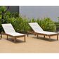 Amazonia Louisiana Patio Chaise Lounger in Brown (Set of 2), , large