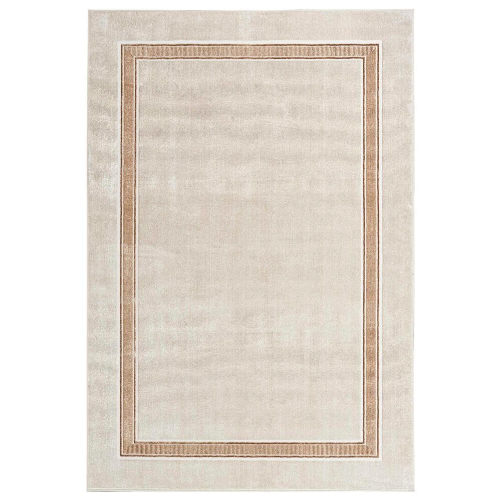 Nourison Glitz 3"11" x 5"11" Ivory Cream Area Rug, , large