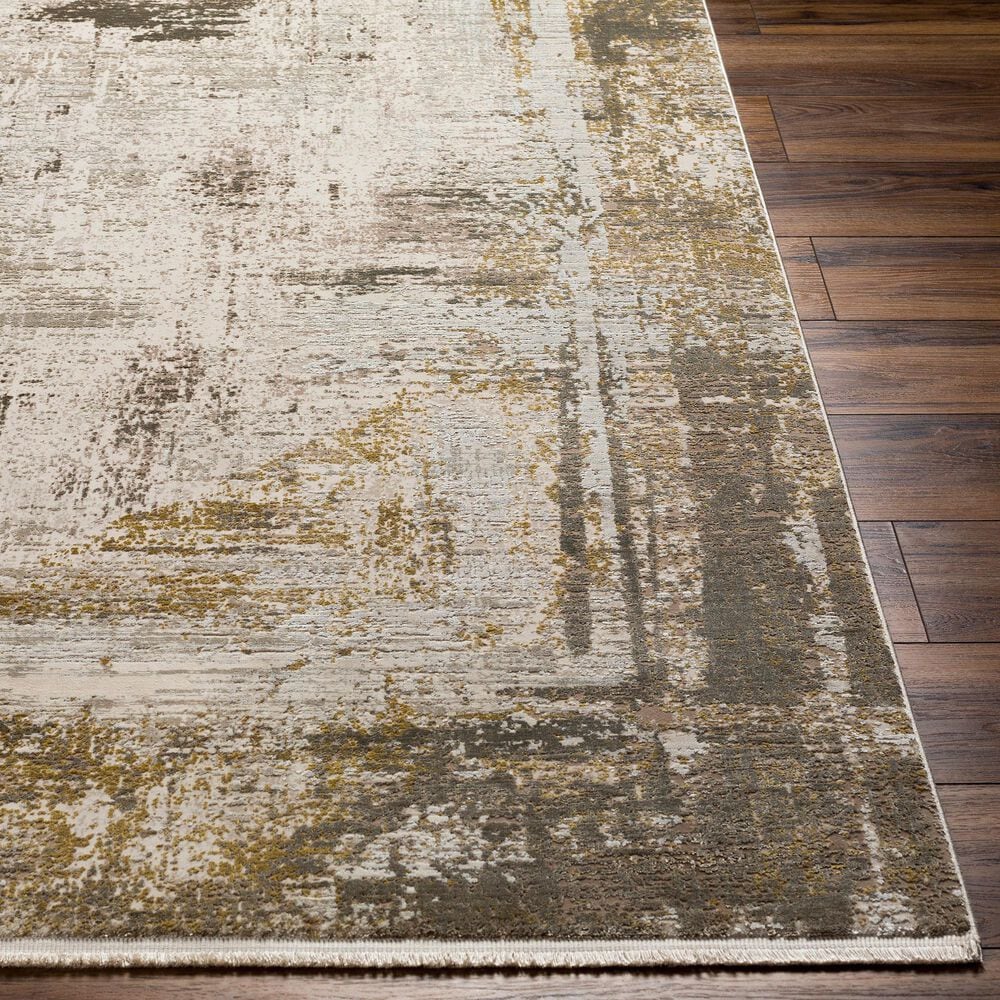 Surya Solar 6&#39;7&quot; x 9&#39;6&quot; Ivory, Wheat, Tan, Brown, Blush, Dark Brown and Mustard Area Rug, , large