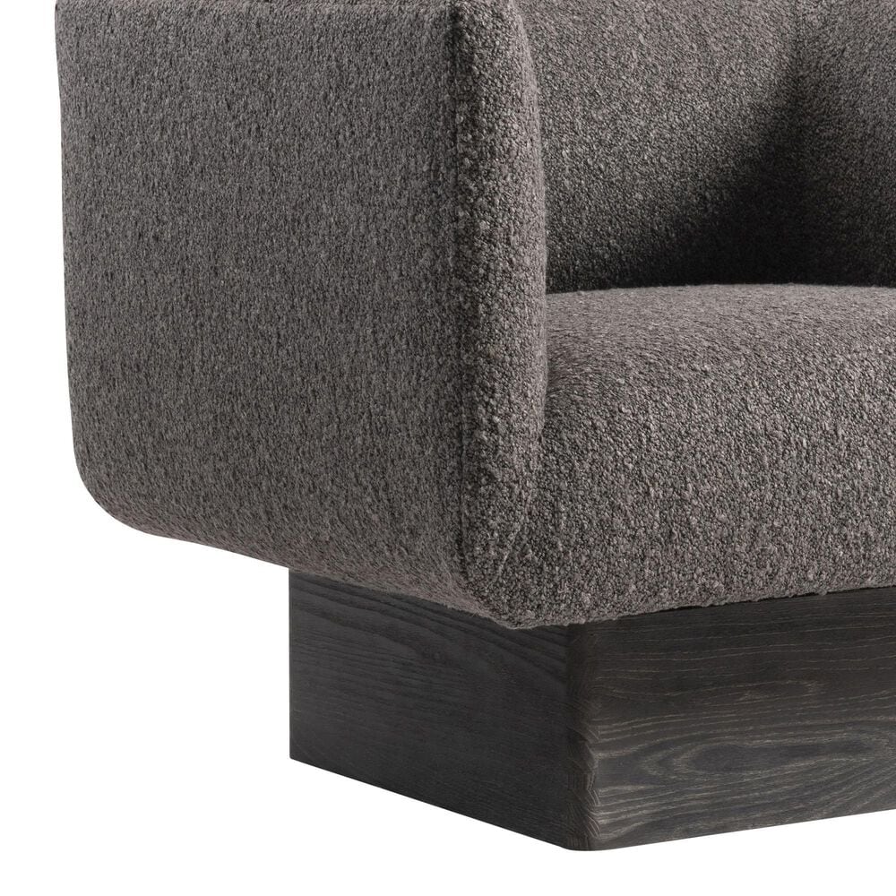 Bernhardt Marni Swivel Chair in Charcoal, , large