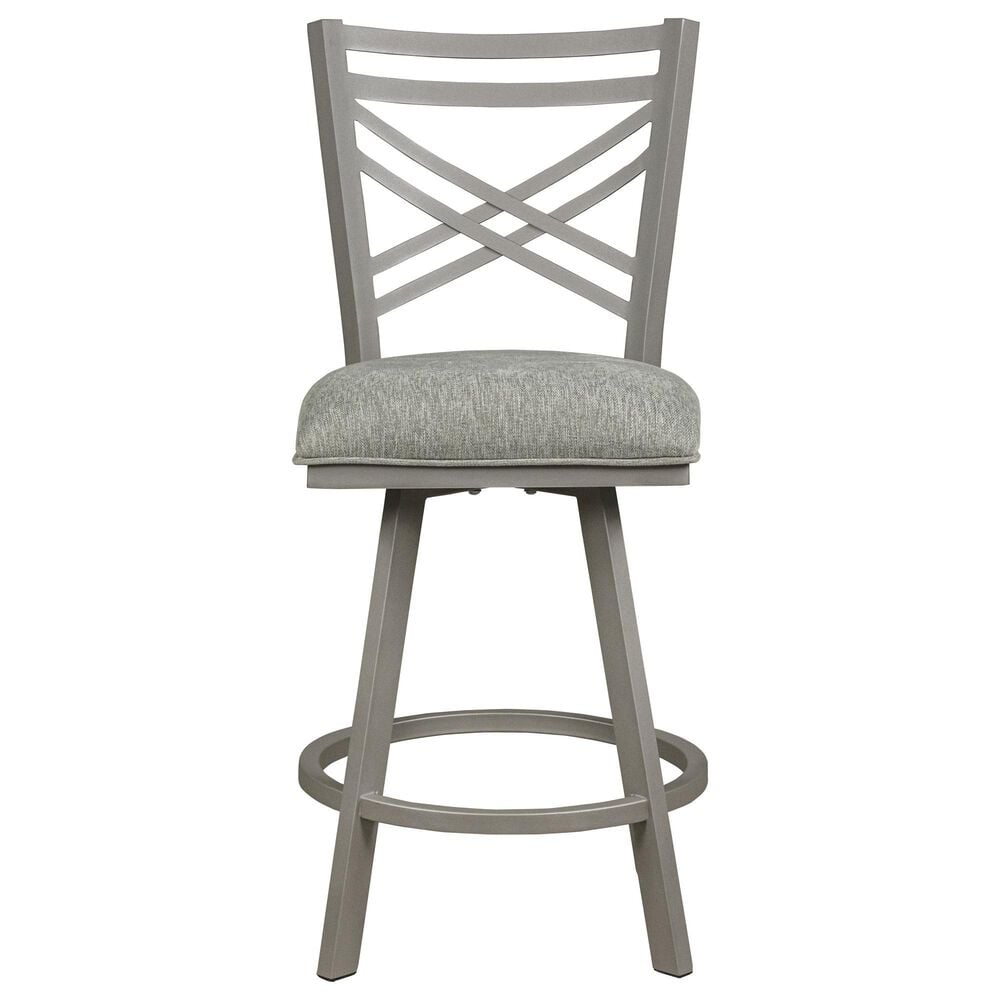 Delaware Dining Rebecca Swivel Counter Stool in Nickel, , large