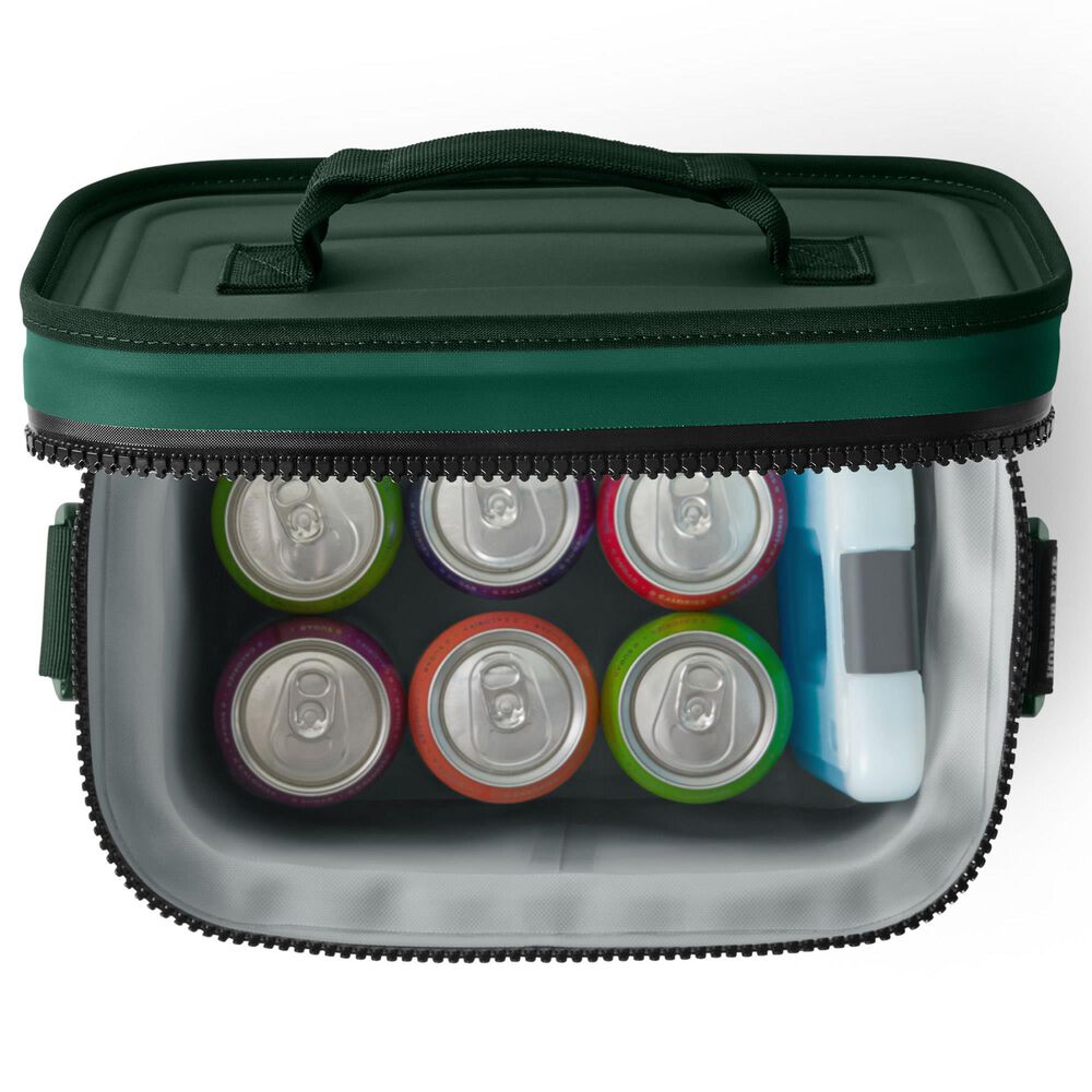 YETI Hopper Flip 8 Soft Cooler in Black Forest Green, , large