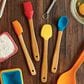Mrs. Anderson"s 4-Piece Baking Mini Bamboo Tools Set in Red, Orange, Yellow and Blue, , large