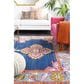 Surya Harput HAP-1037 7"10" x 10"3" Blue and Gray Area Rug, , large