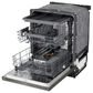 LG 24" Built-In Pocket Handle Dishwasher with SteamAssist in Black Stainless Steel, , large