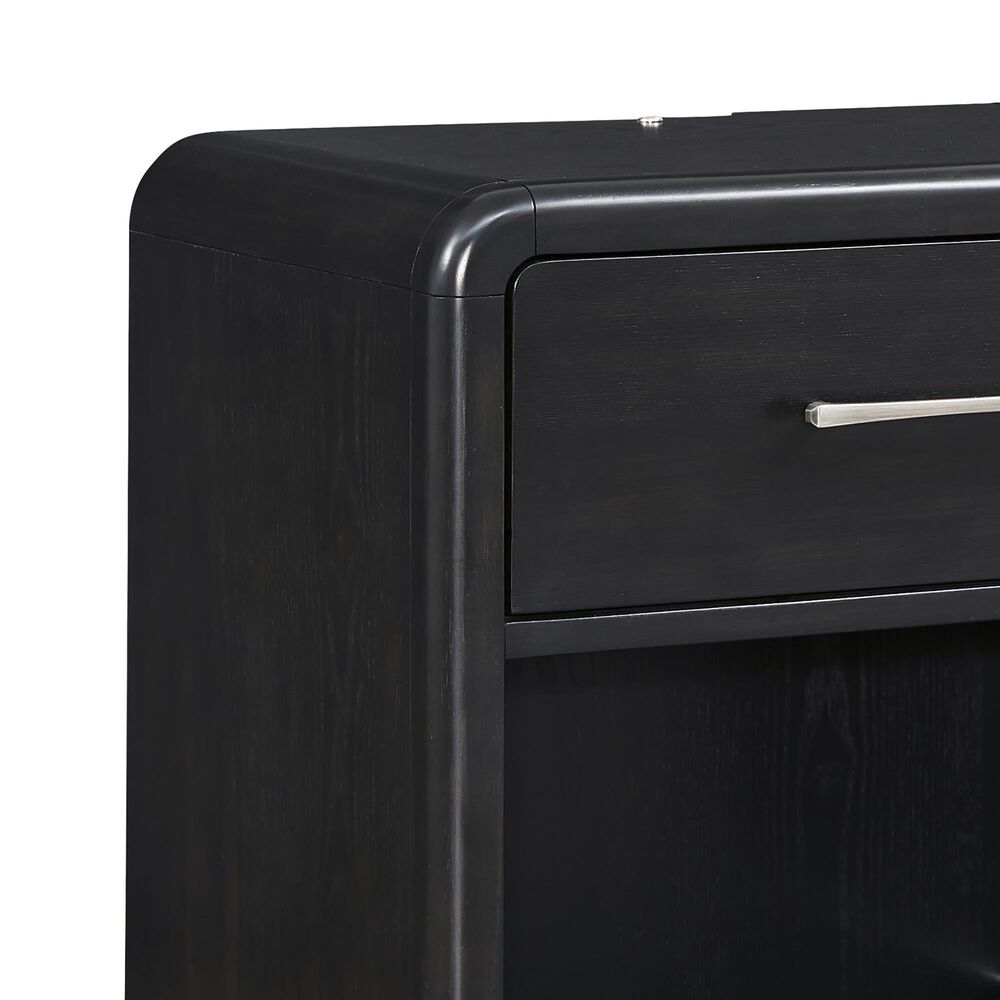 Millenium Rowanbeck King Bed and Two Nightstands in Black, , large
