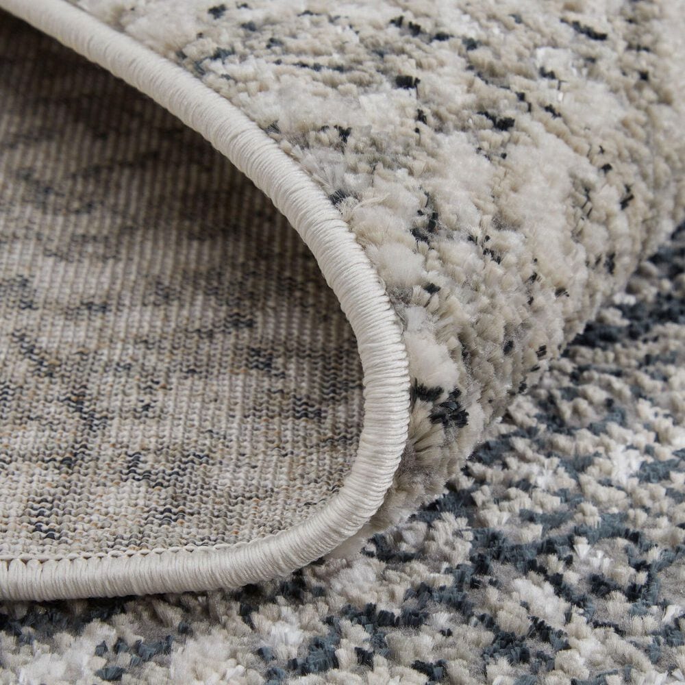 Feizy Micah 39LTF 8&#39; x 10&#39; Ivory and Silver Area Rug, , large
