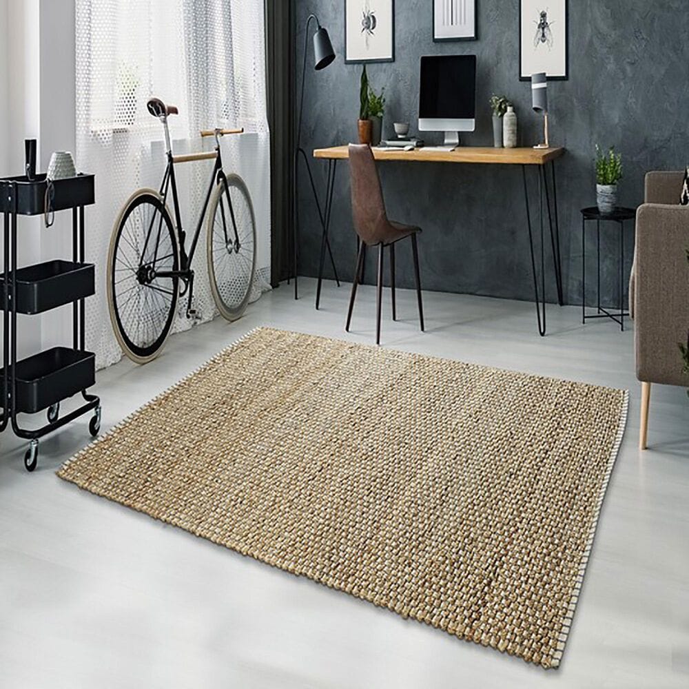 L&amp;R Resources Natural Fiber 9&#39; x 12&#39; Indigo Area Rug, , large