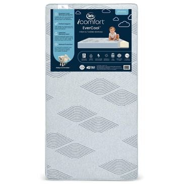 Delta Children iComfort EverCool Firm Crib and Toddler Mattress in Blue, , large