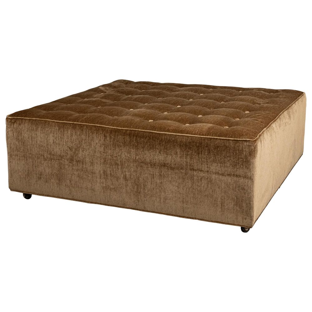 Huntington House Cocktail Ottoman in Gold, , large