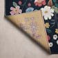 Rifle Paper Co Perennial Strawberry Fields 5"3" x 7"8" Black Area Rug, , large