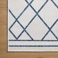 Loloi Easton Ivory and Denim 2"3" x 3"9" Indoor/Outdoor Area Rug, , large