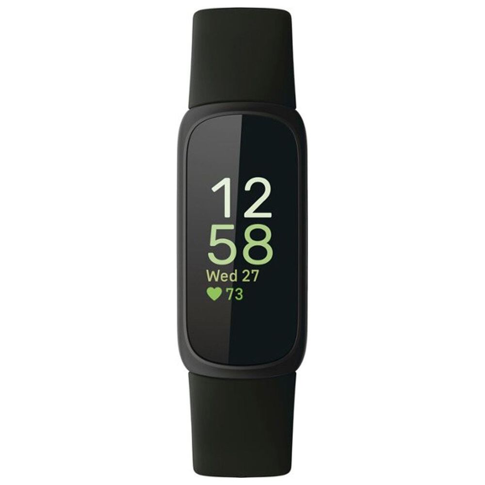 Fitbit Inspire 3 Tracking Watch Black Case with Midnight Zen Sport Band, , large
