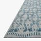 Loloi Easton Fog and Teal 6"7" x 9"4" Indoor/Outdoor Area Rug, , large