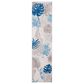 Safavieh Cabana CBN831F 2" x 10" Grey and Blue Indoor/Outdoor Performance Runner, , large