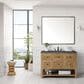 James Martin Vanities Breckenridge 48" Single Bathroom Vanity in Light Natural Oak with 3 cm Parisien Bleu Quartz Top and Rectangular Sink, , large