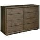 Furniture Worldwide Modern 4 Piece Queen Panel Bedroom Set in Sable with USB Ports and Outlets, , large