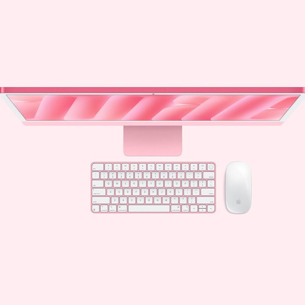 Apple 24-Inch iMac All-in-One Desktop - Apple M4 chip - 10-core CPU - 16GB RAM - 10-core GPU - 256GB SSD in Pink with 3-Year AppleCare+, , large