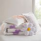 Hampton Park Gracie 4-Piece Full/Queen Comforter Set in White and Purple, , large
