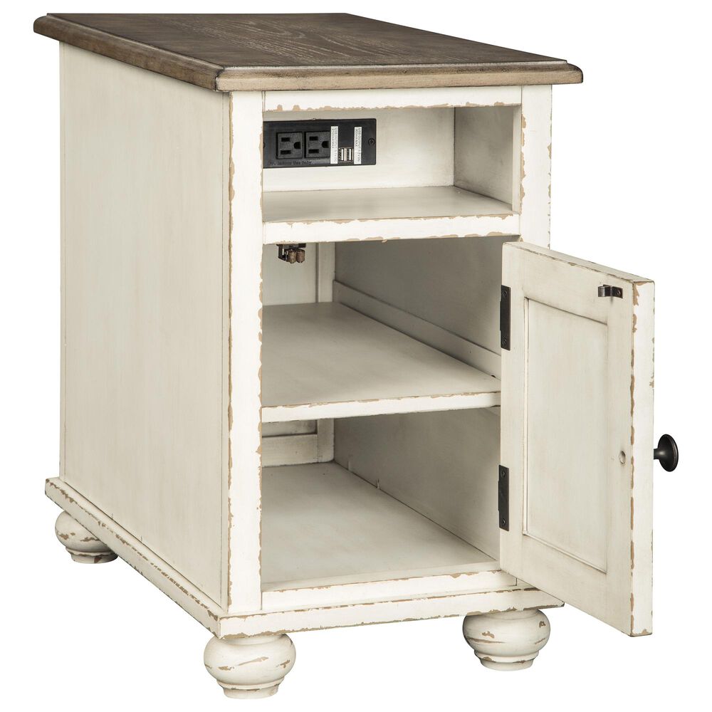 Ashley Realyn Chair Side End Table in Chipped White, , large