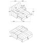 Coaster Portland Stationary Sofa Sleeper in Copper, , large