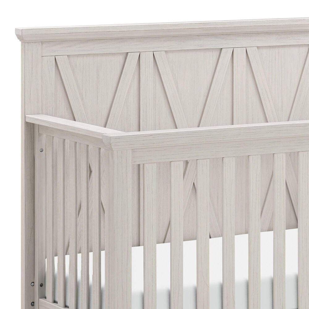 DaVinci Emory Farmhouse 4-in-1 Convertible Crib in White Driftwood, , large