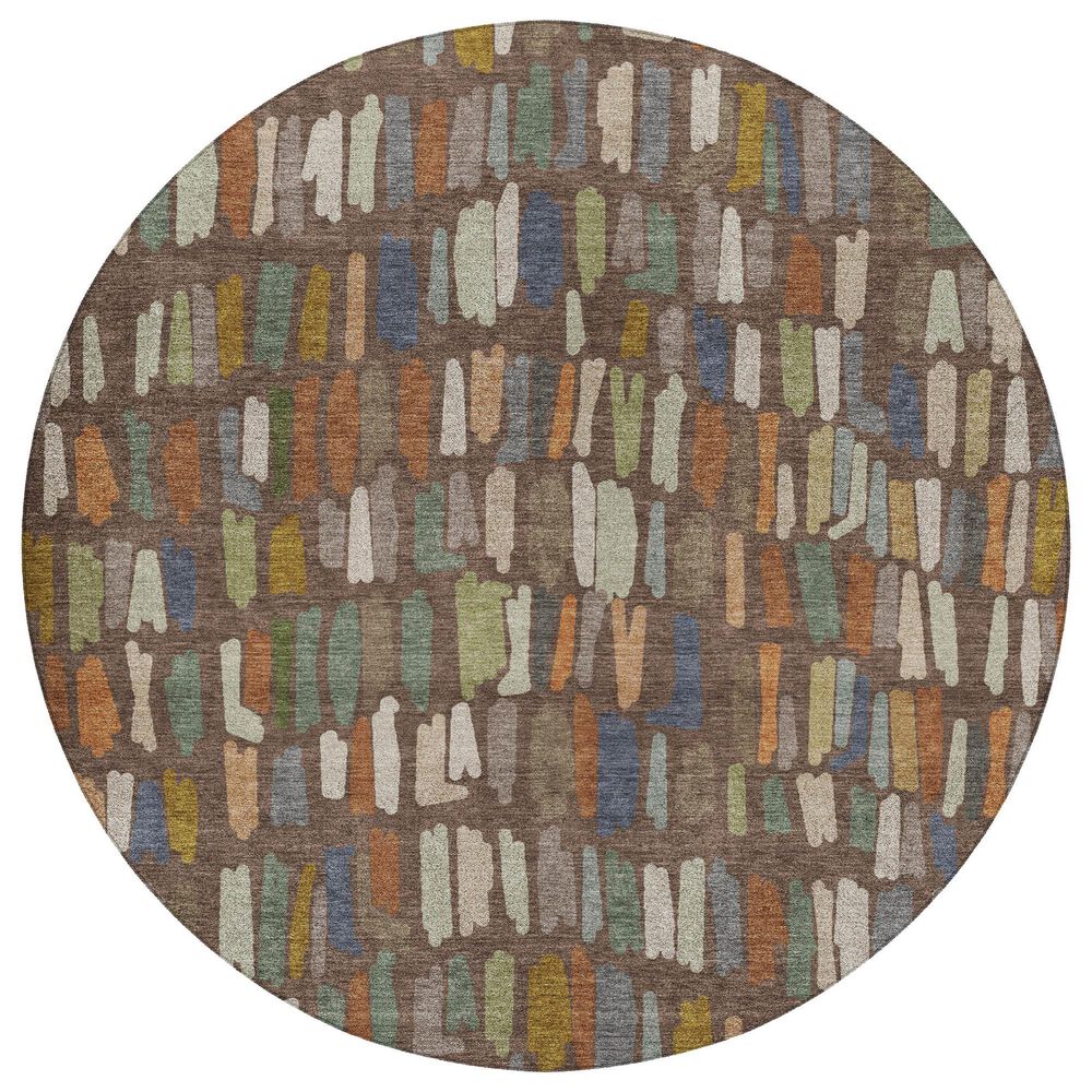 Dalyn Rug Company Kenner KN5 Chocolate 8" Round Area Rug, , large