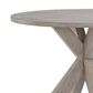 Riverside Furniture Bennett Round Dining Table in Frosted Gray - Table Only, , large