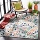 Safavieh Cabana CBN485N 4" x 6" Green and Navy Indoor/Outdoor Area Performance Rug, , large