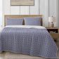HiEnd Accents Staccato 3-Piece King Quilt Set in Blue and White, , large